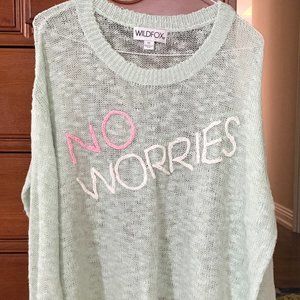 Wildfox "No Worries" pullover sweater
